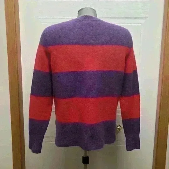 Banana Republic Knit  Sweater Wool Blend Striped Colorful - Picture 9 of 9